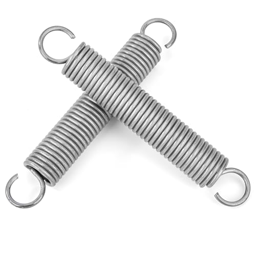 GUNGY Zugfedern mit Haken Edelstahl Zugfeder Spannfeder 125mm Außendurchmesser 20mm Drahtdurchmesser 2,5mm Maximale Zugkraft 13,5kg 2,5x20x125mm 2 Stück