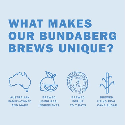 Bundaberg Sparkling Fruit Drink, Lemonade 12.7 Fl Oz Bottles (Pack of 4)