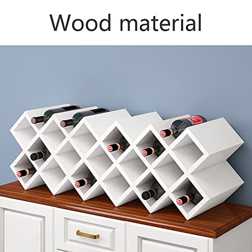 Soporte para botellas de vino de madera para 14 botellas miniatura 7