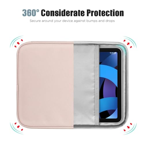 Image of TiMOVO 8-9 Inch Tablet Sleeve Case for All-New iPad mini 7 (A17 Pro, 2024), iPad mini 6 (8.3-Inch, 2021), iPad mini 5 /4 /3 /2 /1, Portable Protective Pouch Bag for iPad mini, Pink