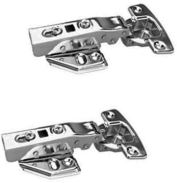 FYTRONDY Full Overlay Stainless Steel Soft Slow Close Kitchen Cabinet Door Hinges,ONE Pair (2 PCS) in Pack
