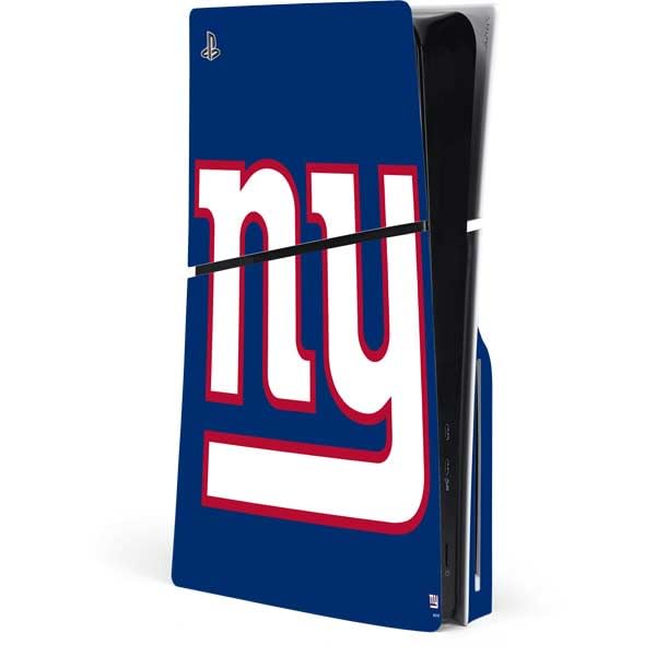 Skinit Decal Gaming Skin Compatible with PS5 Slim Disk Console - Officially Licensed NFL New York Giants Large Logo Design