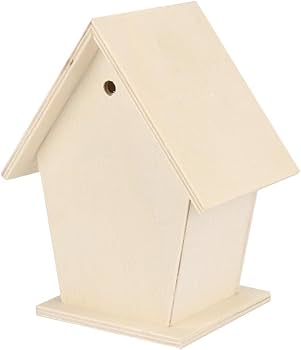 大型　巣箱　小鳥 Amazon.co.jp: 鳥の家の外6 穴の自然の巣箱 木製の鳥の巣の家、防湿