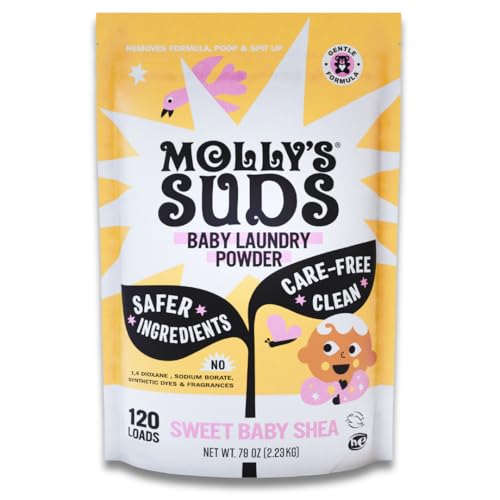 Molly's Suds Baby Laundry Detergent Powder | Removes Formula, Poop