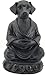 Bellaa 29608 Meditating Dog Statue Cute Zen Buddha Yoga Pose Monk Namaste Mindfulness Tranquility Peacefulness Indoor Living Room Decor Outdoor Fairy Garden Sculpture Gnome Figurine