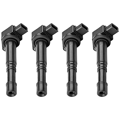 AUTOSAVER88 Ignition Coils Pack Set of 4 Compatible with 2002-2011 Civic, 2003-2007 Accord, 2002-2009 CR-V, 2003-2011 Element, 2004-2005 S2000, 2002-2006 Acura RSX L4 2.0L 2.2L 2.4L