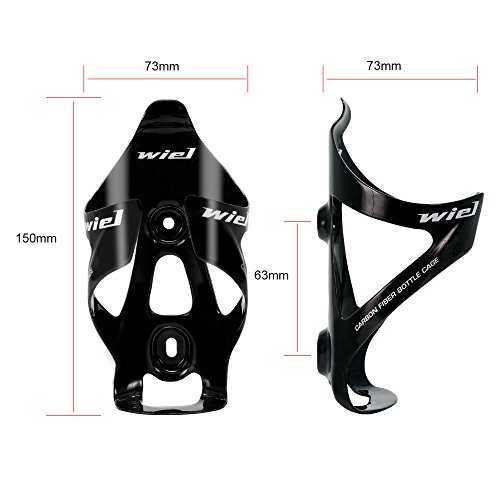 Wiel Full Carbon Fiber Bicycle Bike Light Drink Water Bottle Cage Holder #TOP1
