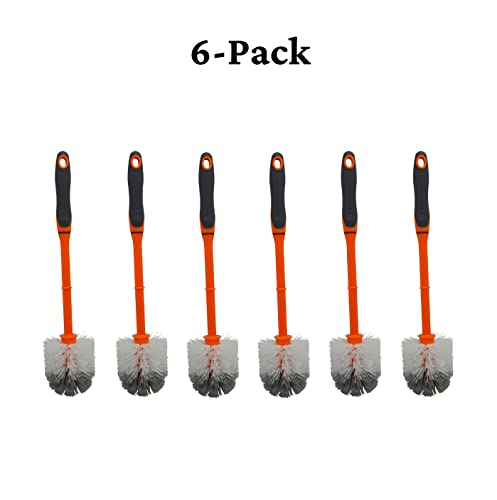 Brosse WC orange Imusa avec tête de nettoyage efficace - 3
