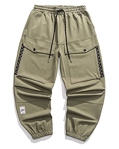 MOKEWEN Men's Streetwear Techwear Jogging Cargo Combat Tactic Ankle Pants2