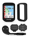iGPSPORT BSC300T Fahrradcomputer GPS, 2,4” Touchscreen Fahrrad Navi Kompatibel mit E-Bike & Insta360, Offline Karten Navigation, Fahrradcomputer Kabellos mit IPX7 Wasserdicht (BSC300T Satz)