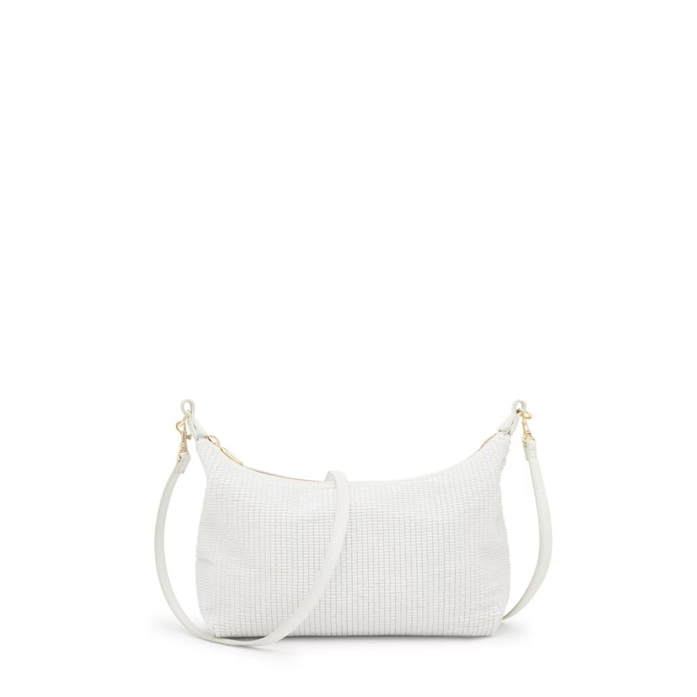 TOUS Hold Mini Bandolera Mujer Marfil Ref. 2002359104 – Bolso con Cremallera, Asa de Mano y Bandolera Extraíble, Poliuretano, 16x30x20 cm