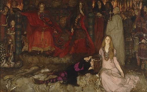 Cuadros de Hamlet para oficina: lámina clásica de Edwin Austin Abbey en 60x90cm