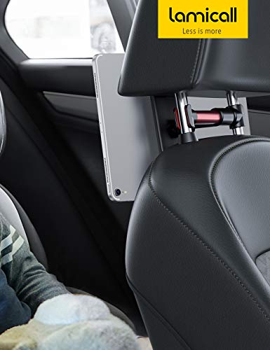 Lamicall Car Headrest Mount, Tablet Headrest Holder - Stand Cradle Compatible With Devices Such As Ipad Pro Air Mini, Galaxy Tabs, Other 4.7-10.5" Cellphones And Tablets - Red #TOP6