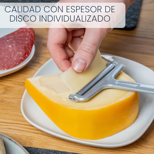 Cortador de queso Westmark de espesor variable con rodillo y alambre de corte de aluminio 4