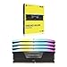 CORSAIR Vengeance RGB DDR5 RAM 192GB (4x48GB) 5200MHz CL38 Intel XMP 3.0 Desktop-Arbeitsspeicher – Schwarz (CMH192GX5M4B5200C38)
