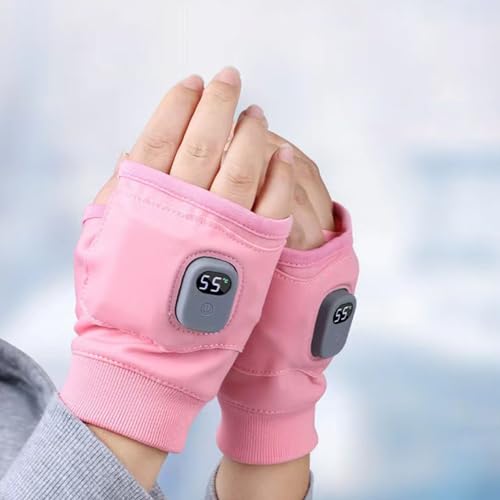 Guantes inteligentes con calefacción invierno recargables resistentes al viento 2