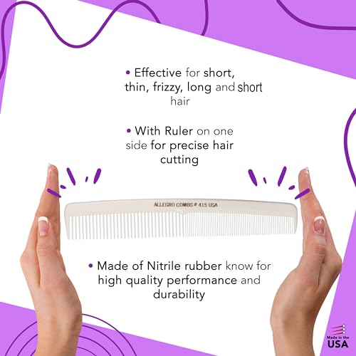 Peine profesional flexible para peluquería 7 pulgadas miniatura 6