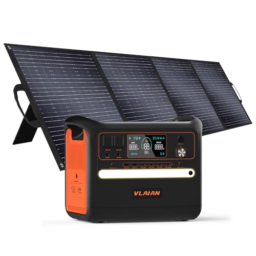 Amazon.co.jp: VLAIANポータブル電源2400W/2304Wh 200Wソーラーパネル