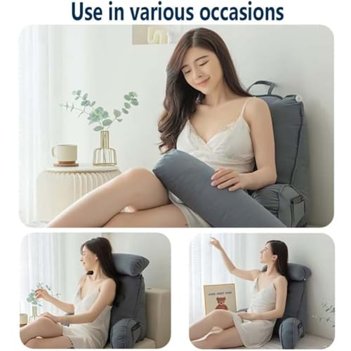 Coussin de lecture contre le mal de dos au lit ou canapé