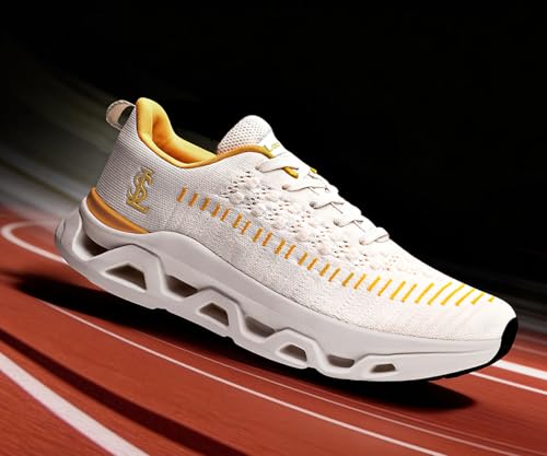 Image of LOUIS STITCH Men's Lightweight Knitted Athleisure Sport Shoes | Casual Lace-Up Sneaker and Athleisure Wear | Perfect for Casual, Gym & Travel Wear | LS-AT-RFKN