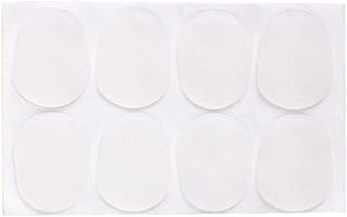 Happyyami 8pcs Accessories Saxophone Patches Clarinets Woodwind Saxophone Cushion Musical Instruments Tenor Saxophone Patch Tuner Oval White