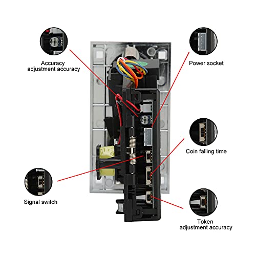 Image of Hilitand Acceptor, Multi Acceptor Selector Acceptor for Video Games Validator Vending Machine Part Operated Collector Panel Support Multi Output