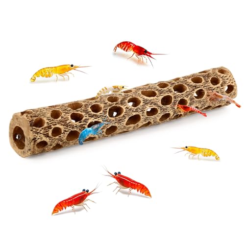 Hygger CO2 6 Resin Cholla Wood Aquarium Dcor Wood- Realistic Shrimp Hideout & Climbing Toy (6 L1Dia 1pc)