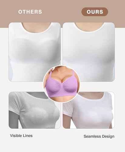 Image of Lover-Beauty Bralettes for Women Wireless Stretch Unlined Everyday Bra