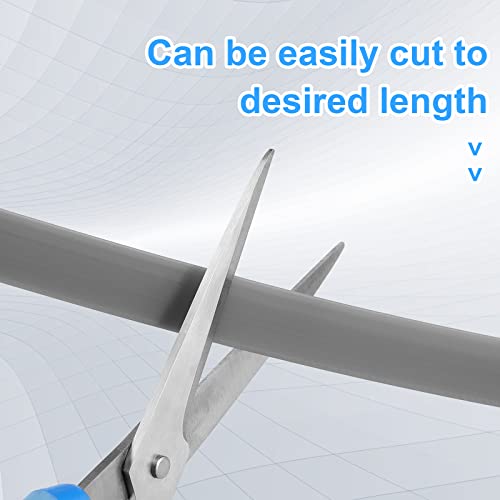 2 Rolls 37 Inch Storm Door Bottom Replacement Insert Y Shaped Door Sweep Silicone Bottom Door Seal Adjustable Door Weather Stripping Bottom For Aluminum Storm Doors Thresholds, Gray #TOP2