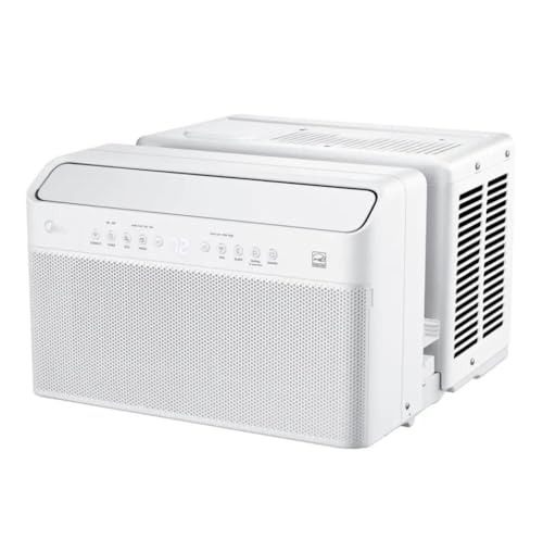 Image of Midea 12,000 BTU DOE U-Shaped Smart Window Air Conditioner, for spaces up to 550 sq. ft., Cool, Auto, Dry (dehumidify), Fan - MAW12AV1QWT-C