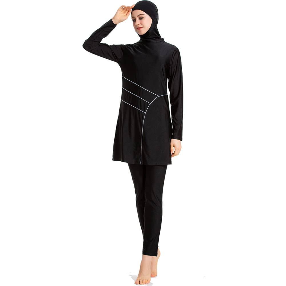 Modest Badeanzug für Frauen Muslimische Bademode mit voller Abdeckung Islamischer Hijab Damen Schwimmen Burkini Badeanzug