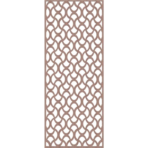 Image of Resort Decorative Pierced Fretwork Wood Wall Panels, 23 3 /8 inchW x 59 3 /8 inchH x 3 /8 inchT, Walnut