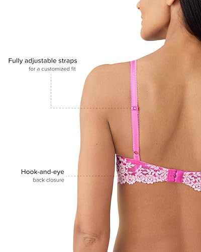 Image of Wacoal Womens Embrace Lace Lightly Padded Underwire Mid Coverage T-Shirt Bra, 853191