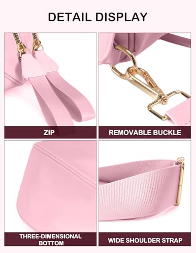 Image of FEIBOON Spacious Nylon Crossbody Bag Bum Bag Handbags Wallets Purses Trendy Shoulder Bag for Women