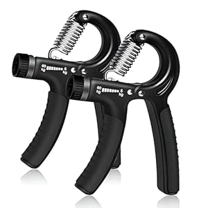 2 PCS Grip Strengthener, 5-60kg Hand Grip Forearm Strengthener, Adjustable Hand Grips Strengthener Grip Trainer, Hand Exerciser Grip Strengthener, Hand Gripper for Finger, Arm, Wrist training