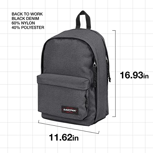 Sac à dos Eastpak Back To Work matelassé et trousse robuste gris denim - 4
