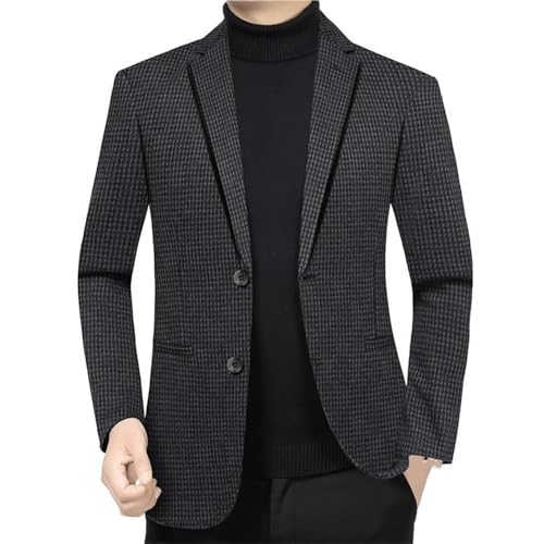 Men's Gray Classic Business Suit Jacket Social Fashion Daily Wear Slim Fit Casual Blazers