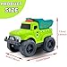 Aigitoy Toddler Car Toys for Boy Girl 1-3 Year Old, Green Recycling Truck, BPA Free, Phthalates Free, PVC, Recycled Plastic, Toddlers Toy for Fine Motor Skills, Birthday for Boys Girls