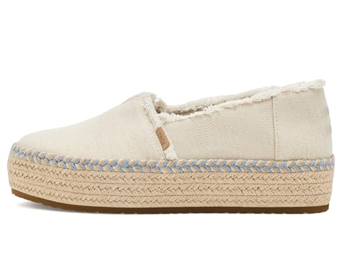 Image of TOMS Women's Valencia Platform Espadrille, Textile Upper, OrthoLite Insole