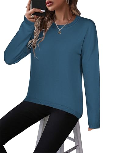 Image of Zeagoo Sweaters for Women Fall Outfits Trendy 2025 Long Sleeve Shirts Bussiness Casual Knit Pullover Sweater Tops