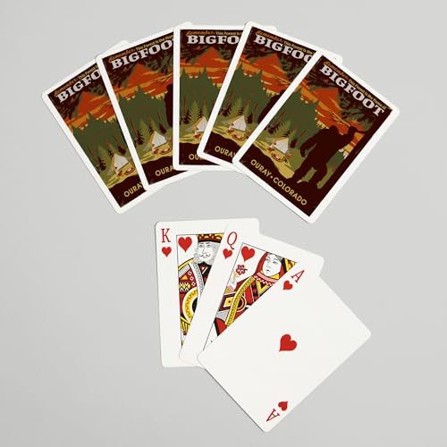 Baraja de 52 cartas Poker Ouray Colorado Bigfoot miniatura 7