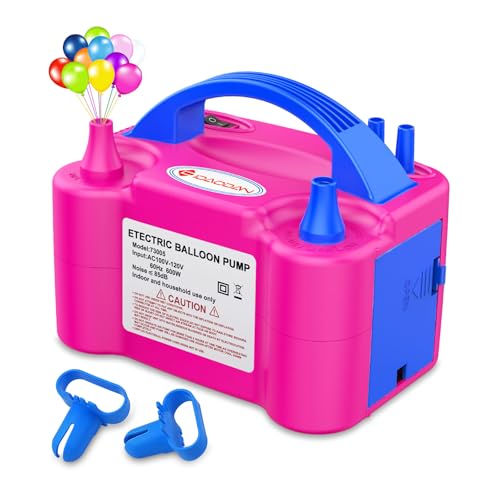 Image of IDAODAN Electric Balloon Pump, Portable Electric Balloon Blower Machine Inflator Air Pump for Party Decorations