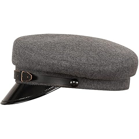 Sterkowski Wool Cloth Peaked Breton Style Maciejowka Cap 63 cm Grey/Black Cover