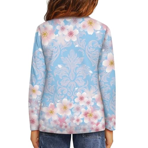 Image of Uourmeti Girls Graphic Tees Long Sleeve T Shirts for Teens Casual Tshirts Junior Sportswear Fall Tops