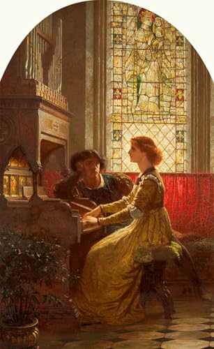 Peinture sur Toile Harmonie Frank Dicksee pour Créer une Ambiance de Chambre