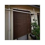 Außenrollo, Wärmeisolierung, Sichtschutz, Wasserdicht, Parks, Carports, Pergola, Sandkasten, Auffahrt Verwendet XJJUN (Farbe : Beige, Größe : 0.9x2.5m)