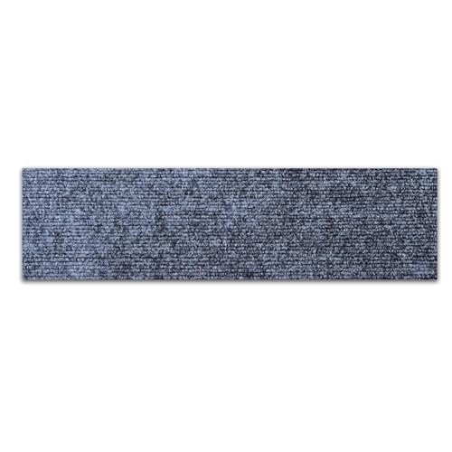 Alfombrillas antideslizantes para peldaños de madera, alfombra para niños y mascotas, respaldo de goma, protectores de escalera antideslizantes (80 x 20 cm)