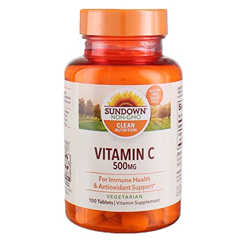 Sundown Vitamin C 500 mg Tablets 100 Tablets (Pack of 2)
