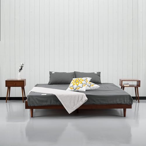 Ntc Fly Wooden Bed Frame Without Headboard, Crafted From Walnut thumb #6