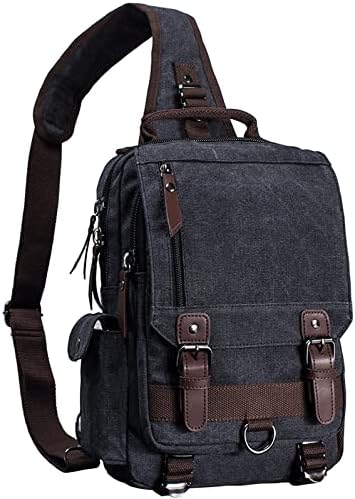 Peicees Sling Bag For Men & Women - Waterproof Crossbody Chest Bag With Multiple Pockets - Lightweight Daypack For Travel & Hiking